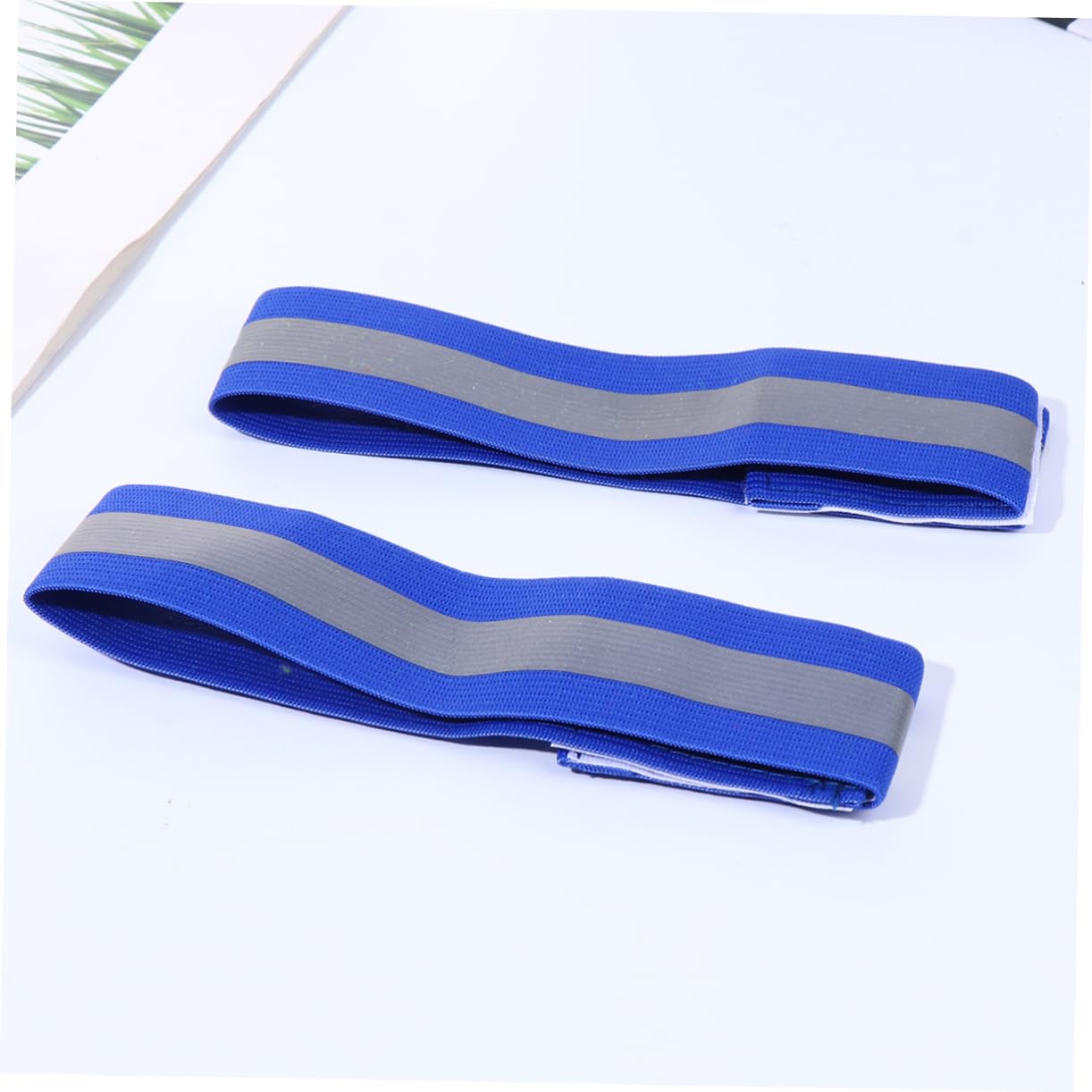Milisten Bracelet Réfléchissant Lumières De Vélo pour Rouler La Nuit Gilets Rafraîchissants pour Hommes Para Brassard Reflechissant Elastiques Bracelets Blue