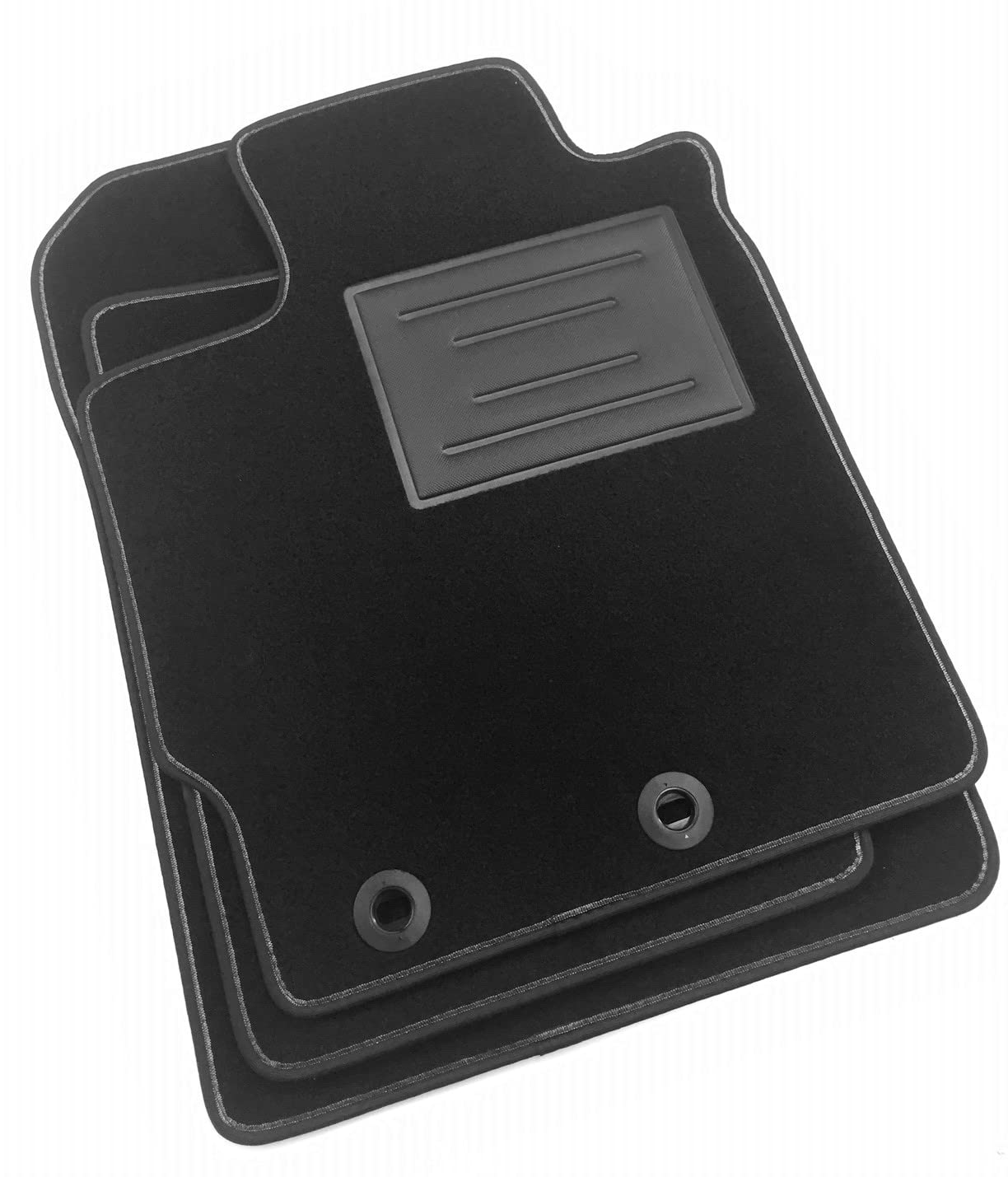 ASC Tappetini Auto Compatibili con Toyota Yaris III Serie Hybrid 2011-2020, Moquette con Bordo Antiscivolo, Battitacco in Gomma