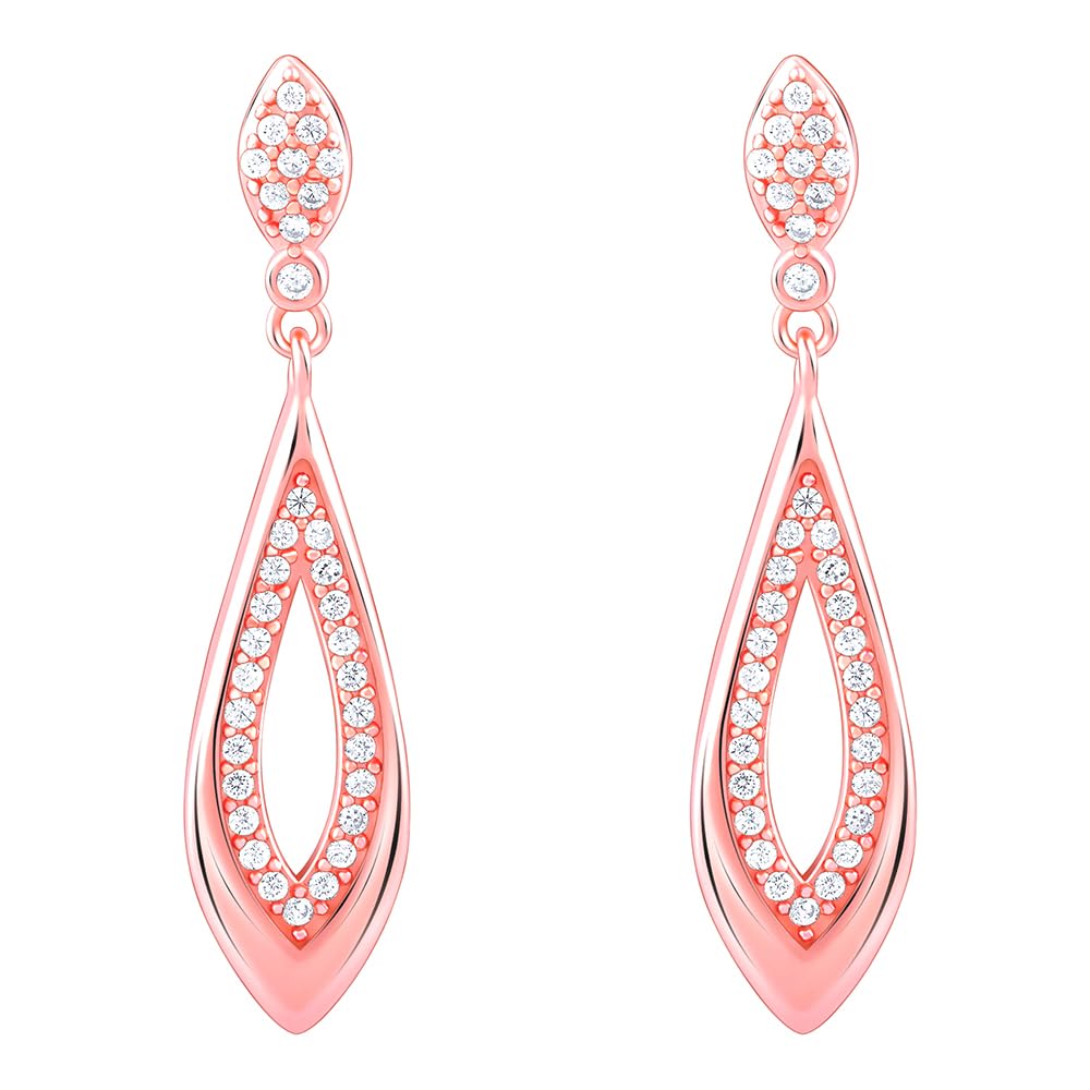 GIVA 925 Silverrose Gold Halo Drop Earrings|Gifts For Girlfriend,Rakhi Rakshabandhan Gift For Sister Bhabhi,Gifts For Women & Girls|With Certificate Of Authenticity And 925 Stamp|6 Month Warranty* (B08XK5TT7M) Amazon Price History, Amazon Price Tracker