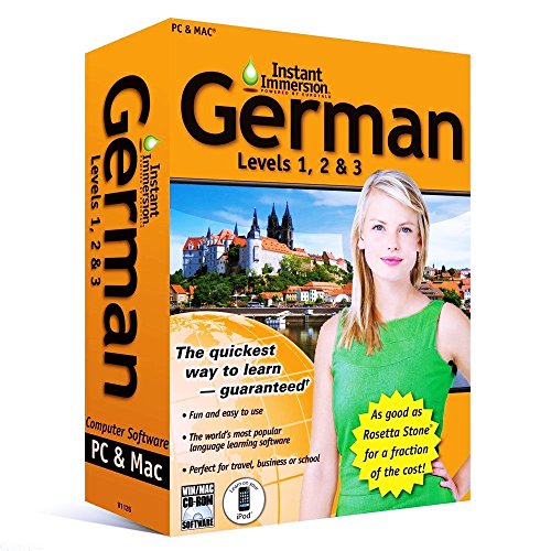 Learn How To Speak German With Instant Immersion Levels 1-3 Retail Box