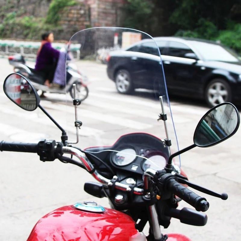 Pare-brise moto universel transparent déflecteur écran vent PC