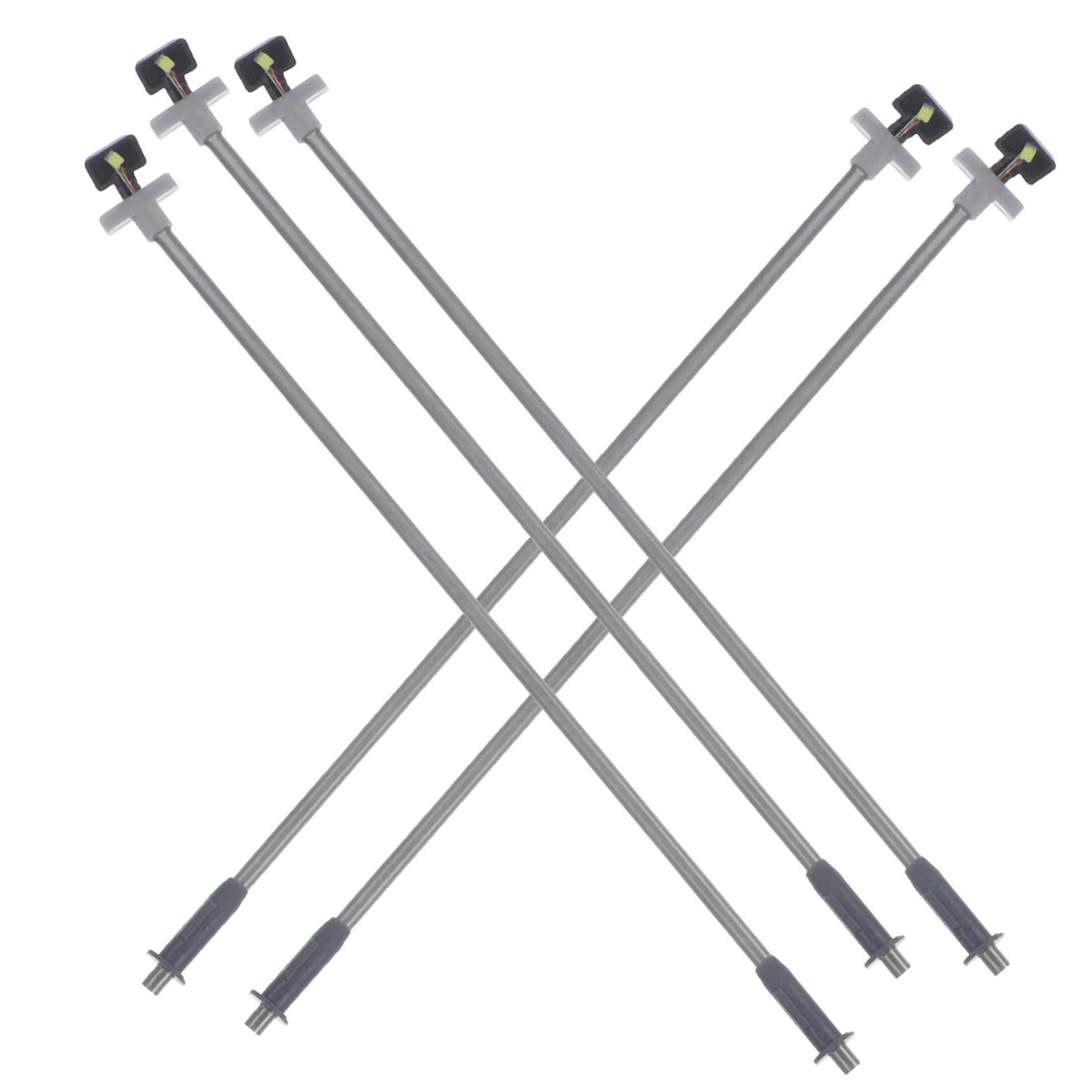 HOMSFOU 5pcs Miniature Street Lamp Model Light Ornament for Scene Decor for Dollhouse and Sand Table Landscape Material Flat Bottom for Stability