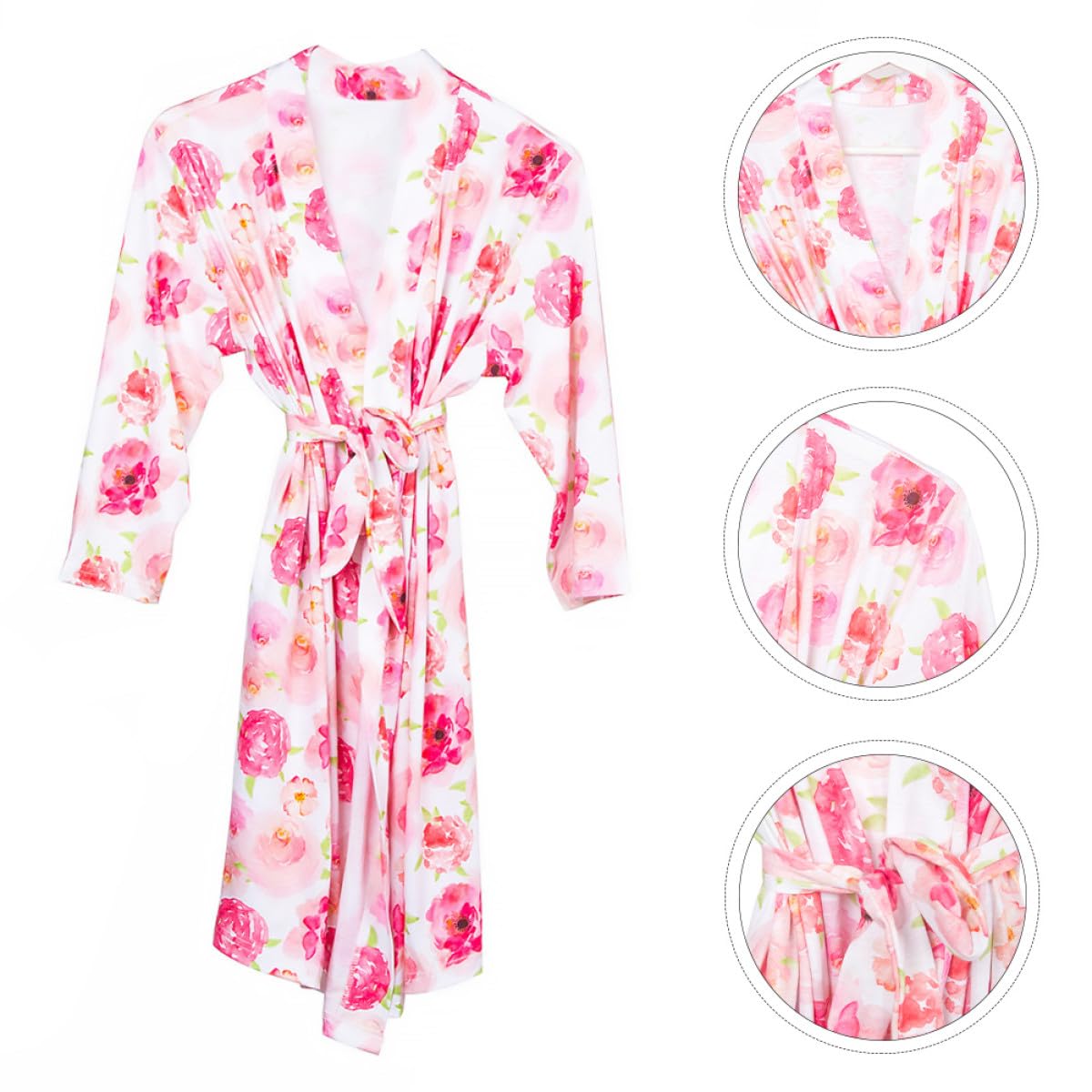 OUNONA Camicia da Notte per Gravidanza in Cotone Rosa S/m per Donne