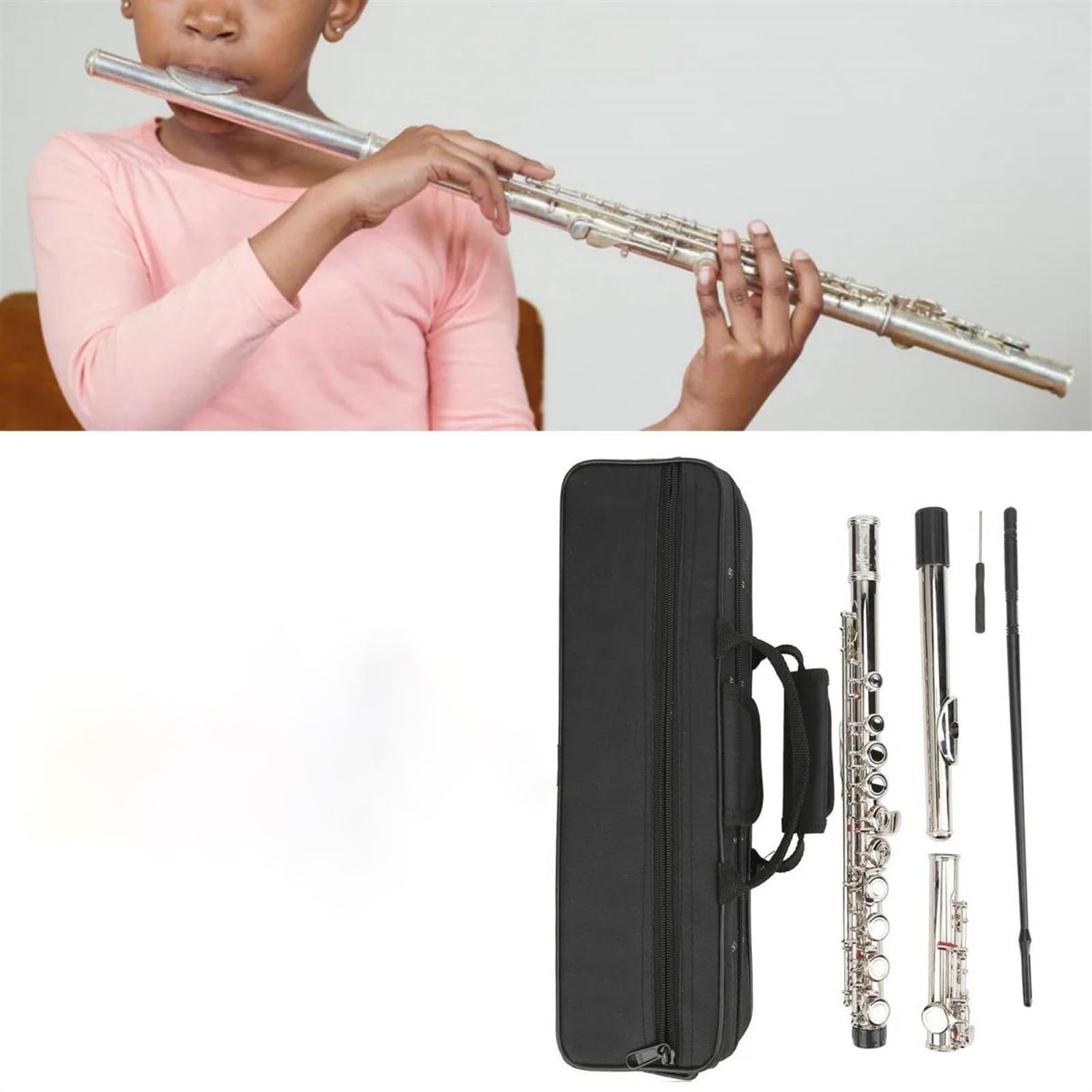 Amazon | フルートセット 16 個のクローズド オープン ホール C キー