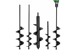 4 Set Heavy Duty Auger Drill Bit for Planting Large & Small Garden