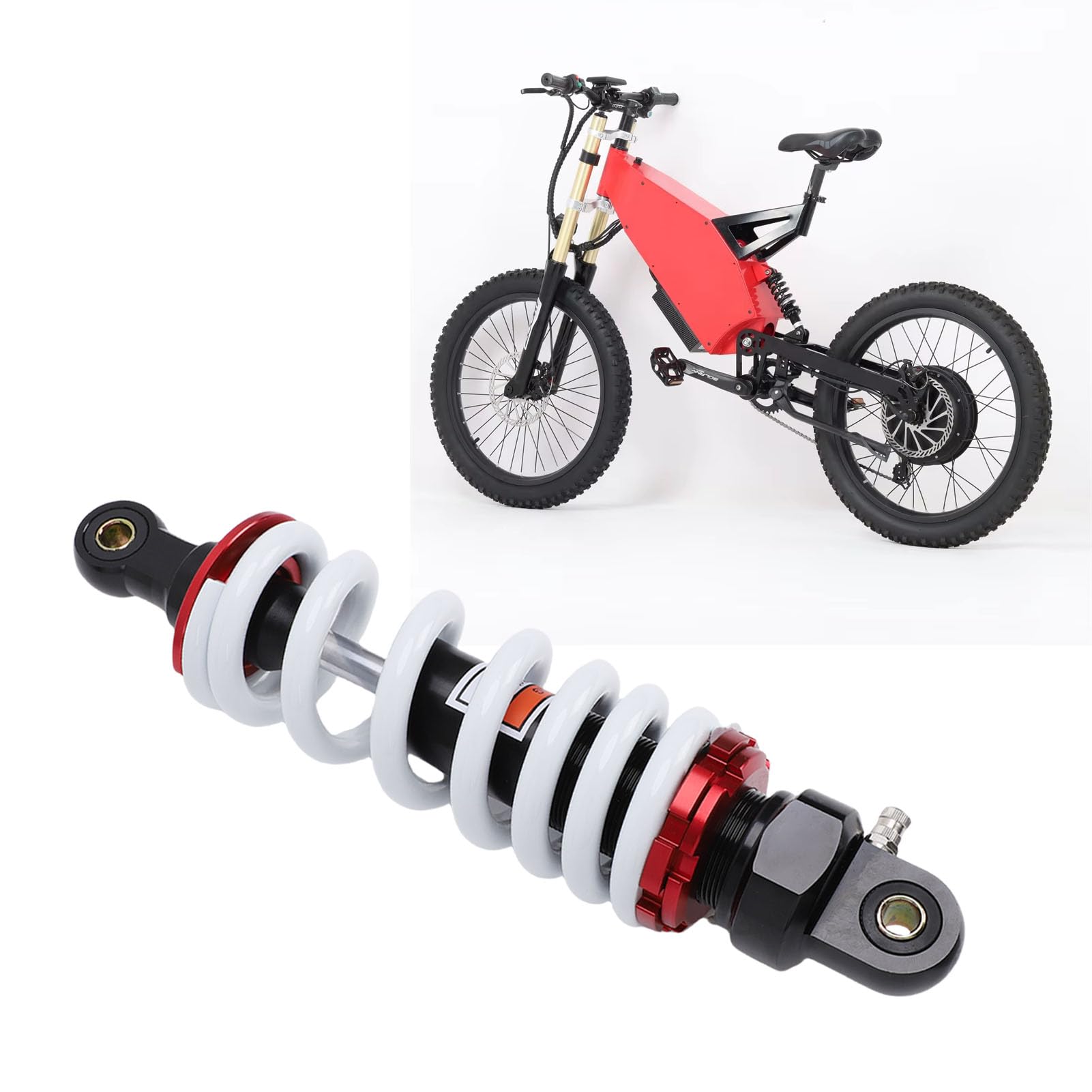 CHICIRIS Gasverstärkter Universal-Motorrad-Stoßdämpfer 290 Mm für Geländefahrzeuge, Quad, Dirt Bike, Roller, Langlebiger Komfort