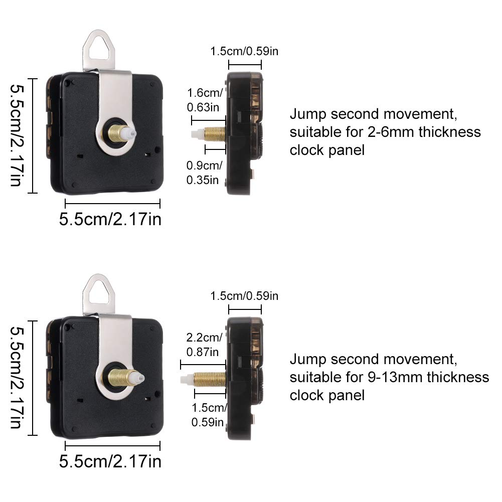Mécanisme Horloge Murale SUSSURRO - Mouvement Silencieux Avec Aiguilles Pour DIY