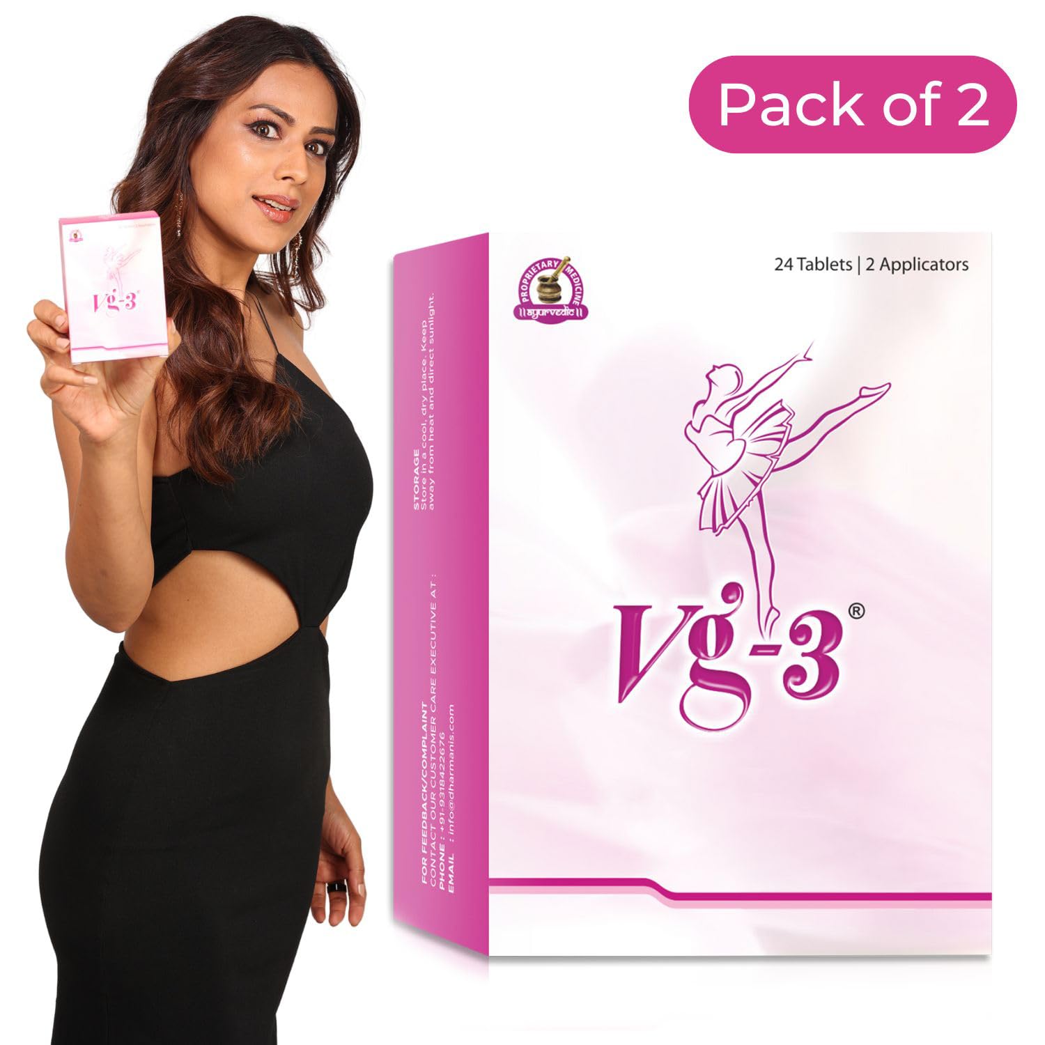 DHARMANI`S INTERNATIONAL Vg3 Tablet For Women - Pack Of 2 (B0C7MMBQY7) Amazon Price History, Amazon Price Tracker