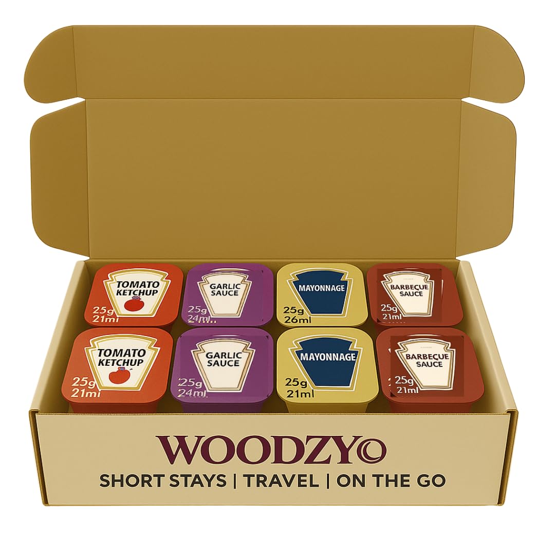 Condiment Multi-Pack - 20 x Dip Pots (5 Mayo, 5 Ketchup, 5 BBQ, 5 Garlic) | I...