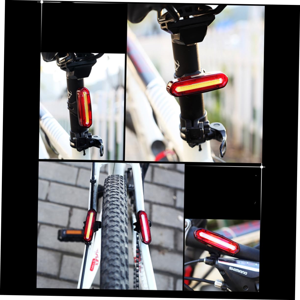 Toyvian Feux Arrière De Vélo Éclairage Arrière De Vélo Éclairage LED Éclairage Arrière De Vélo Éclairage Arrière De Vélo Éclairage De Vélo Étanche Éclairage De Sécurité Rouge