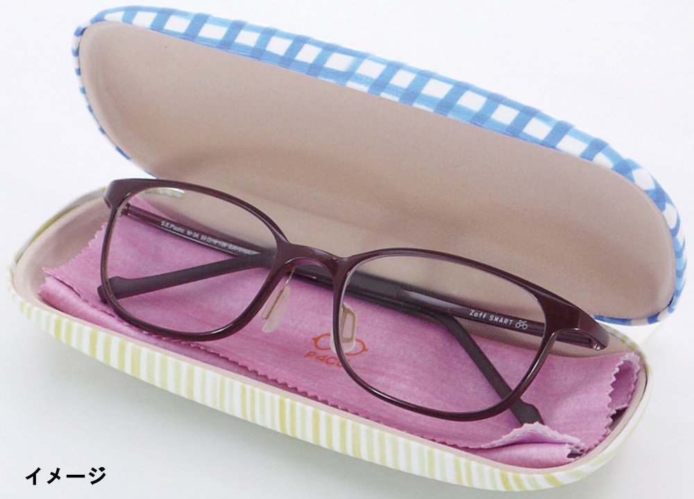 Amazon.co.jp: 現代百貨 PACO メガネ ケース ギンガムチェック A291GI