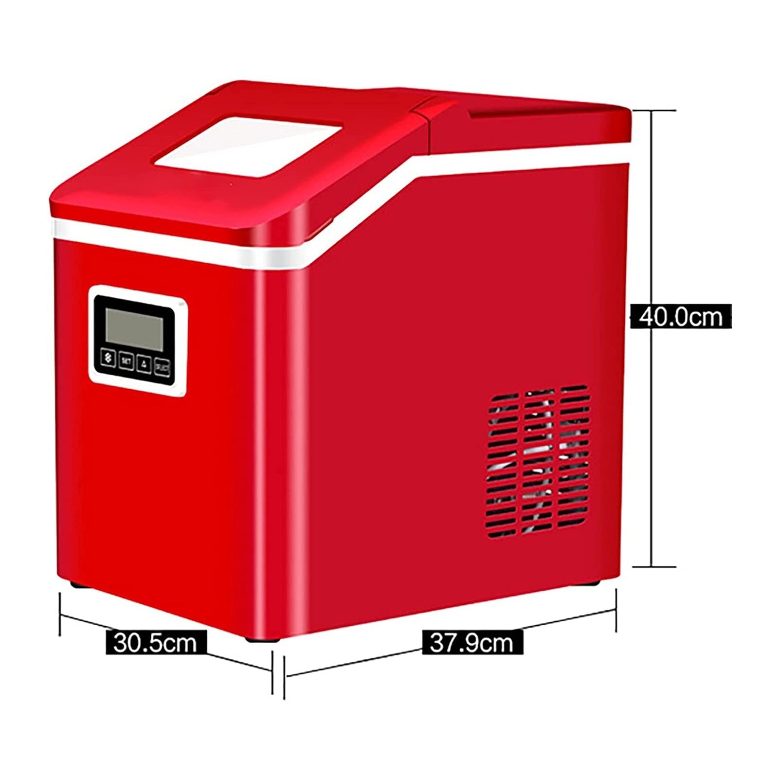 Ice Maker Machine Countertop 40lbs/24H, 32 Ice Cubes Ready in 15 Minutes, Portable Compact Ice Maker for Home Kitchen Bar Office