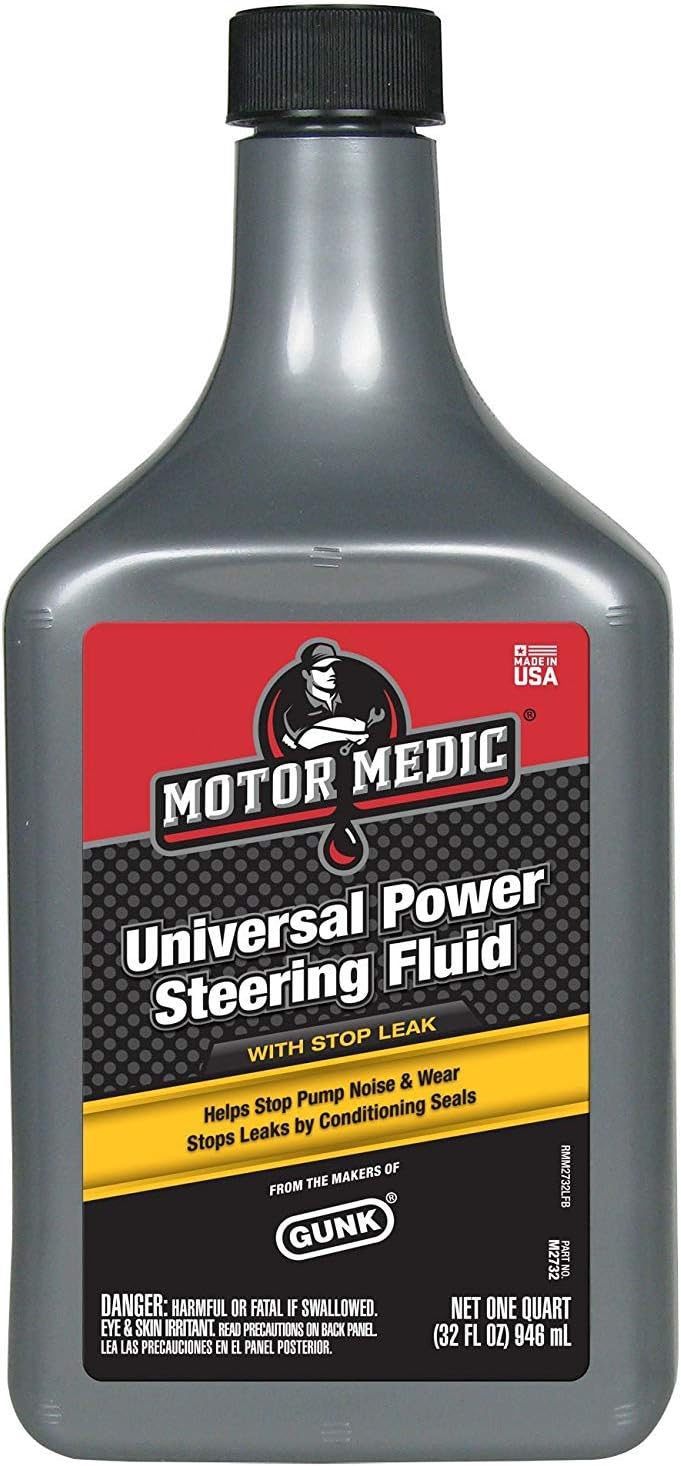 GunkM2732 Power Steering Fluid With Stop Leak, 32 Oz