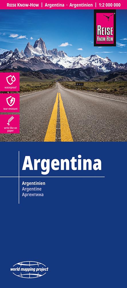 Reise Know-How Argentina (1:2.000.000): waterproof and tear resistant (world mapping project)