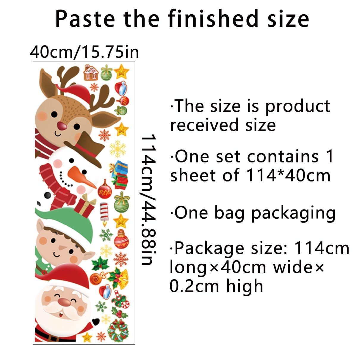 Joyeux Noël Fenêtre Autocollants Père Noël Bonhomme De Neige Cadeau Arbre De Noël Dessin Animé Nouvel An Verre Décalcomanies Décorations De Noël 2025 Noel