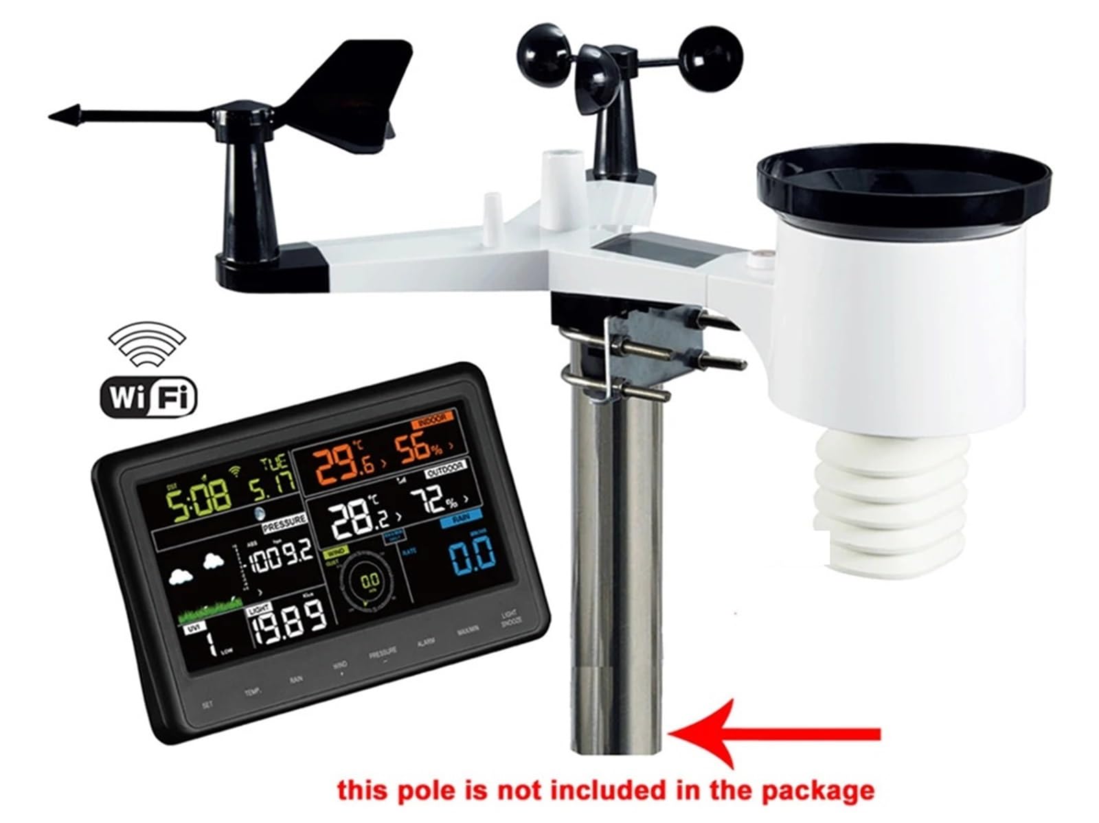 Stazione Meteorologica, Stazione Meteorologica Wireless Con WiFi