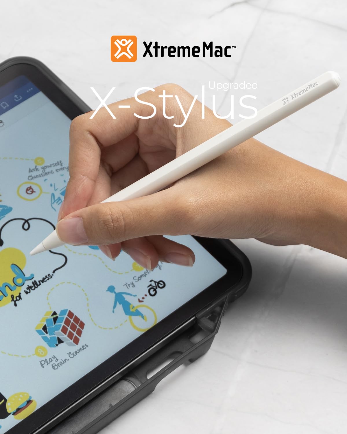 XtremeMac X-Stylus: penna di ricarica wireless aggiornata, compatibile con iPad Pro (12,9" e 11", Gen 1-6), iPad Air (Gen 4-5), iPad Mini 6