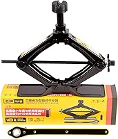 Vista 8 de Steel Scissor Jack for Car 1.8 Ton Oversized Base, Portable, Ideal for SUV and Auto, Tire Changing Kit, Ratchet Handle Saving Strength Design