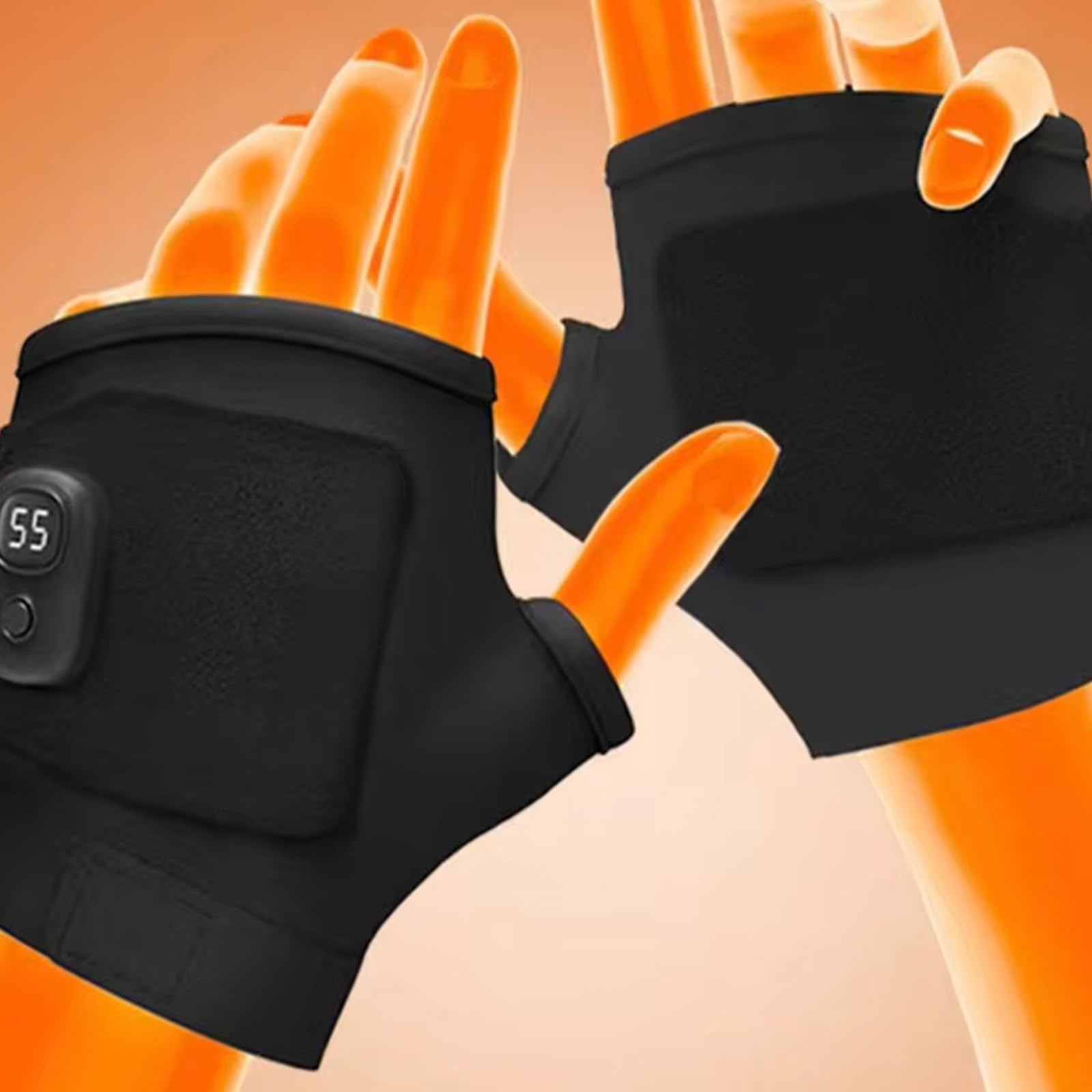 1 Paire de Gants de Cyclisme d ' Hiver, des Gants Chauds avec systèmes de Chauffage intégrés assurent la Pendant Les balades à Froid pour Le Cyclisme d ' Hiver en Plein air