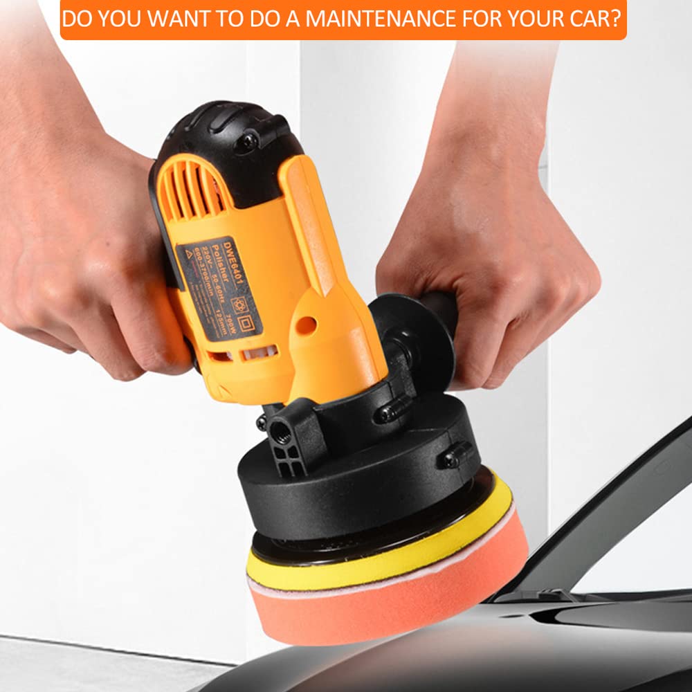 Domary Máquina de Abrillantado para Coche, Máquina de Encerado, Reparación Sellado Arañazos Eléctrico para Uso Doméstico o en Coche (Enchufe europeo)