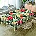 Morbuy Nappes Rectangulaires Anti Taches, 3D Plante Imprimé Nappe Imperméable Anti-Salissure Lavable pour Decoration Ménage Cuisine Jardin Picnic Exterieur (Monstera Tropical,150x300cm)