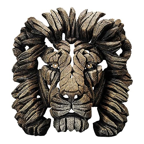 Figura Decorativa Cabeza de León 16.93 pulg Dorado miniatura 1