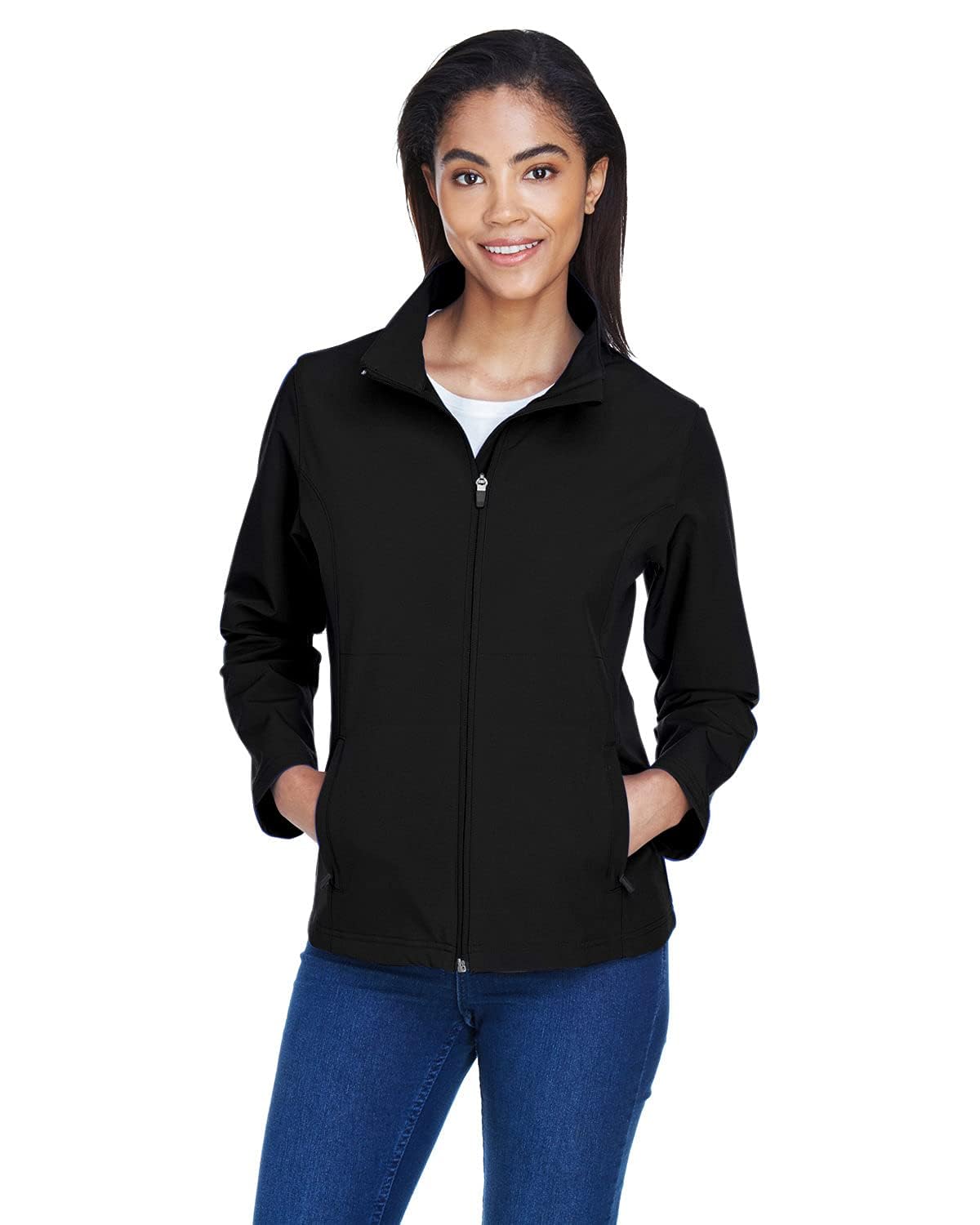 Ladies' Leader Soft Shell Jacket M BLACK