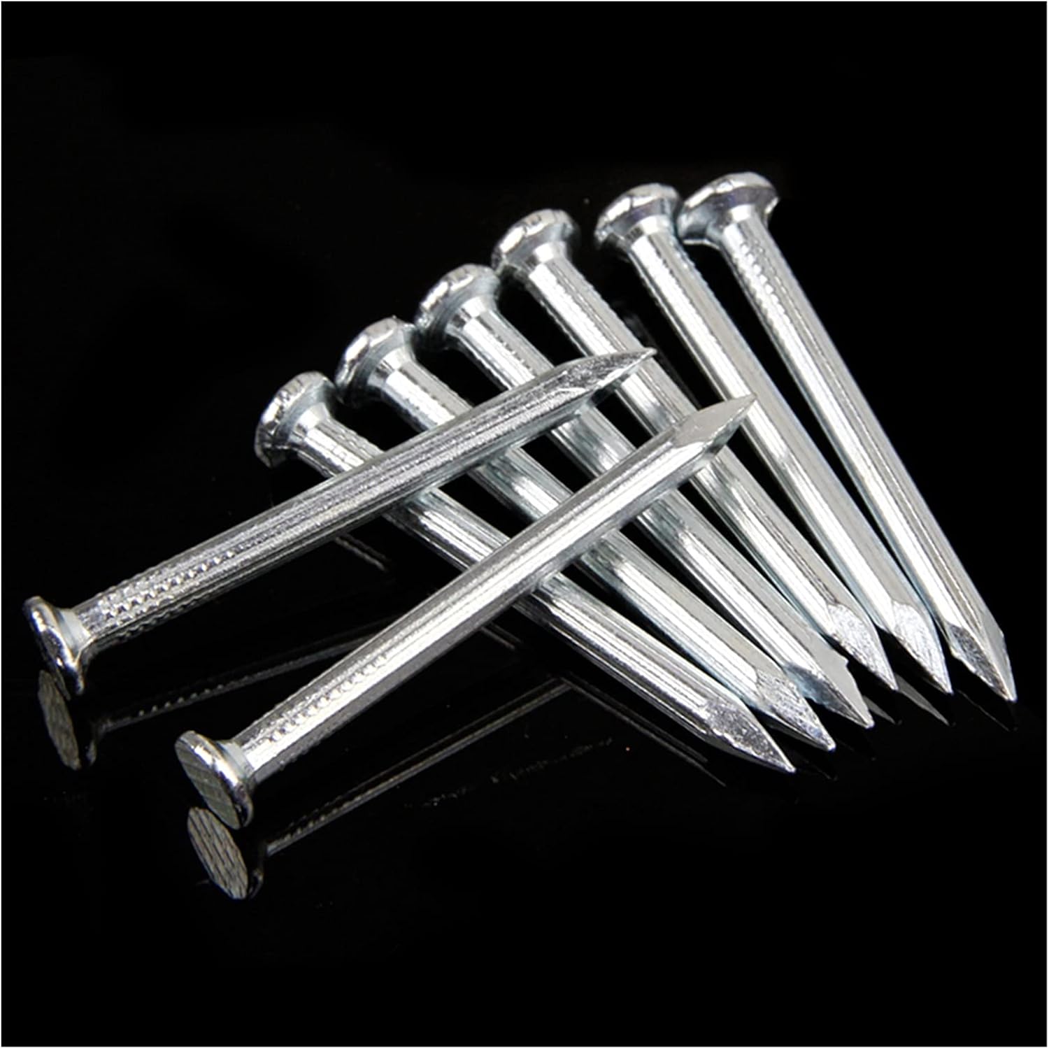 Steel Concrete Nails- Flat Head Concrete Nails Hardened Fluted Tiling High Strength Concrete Steel Nails (Color : M1.6X16mm (100pcs))