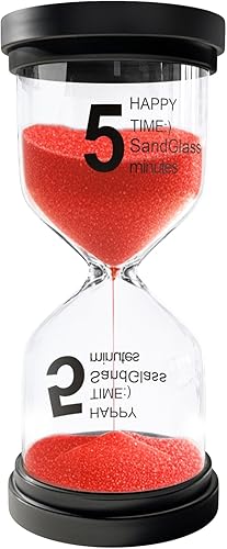 Miniatura 26 de Temporizador de arena de 1 minuto, reloj de arena de plástico para niños, temporizador de reloj de arena acrílico, reloj de arena pequeño de 1