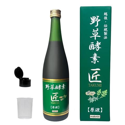 Takumi野生草本酵素，無添加劑，720毫升瓶裝，濃縮配方，富含抗氧化劑