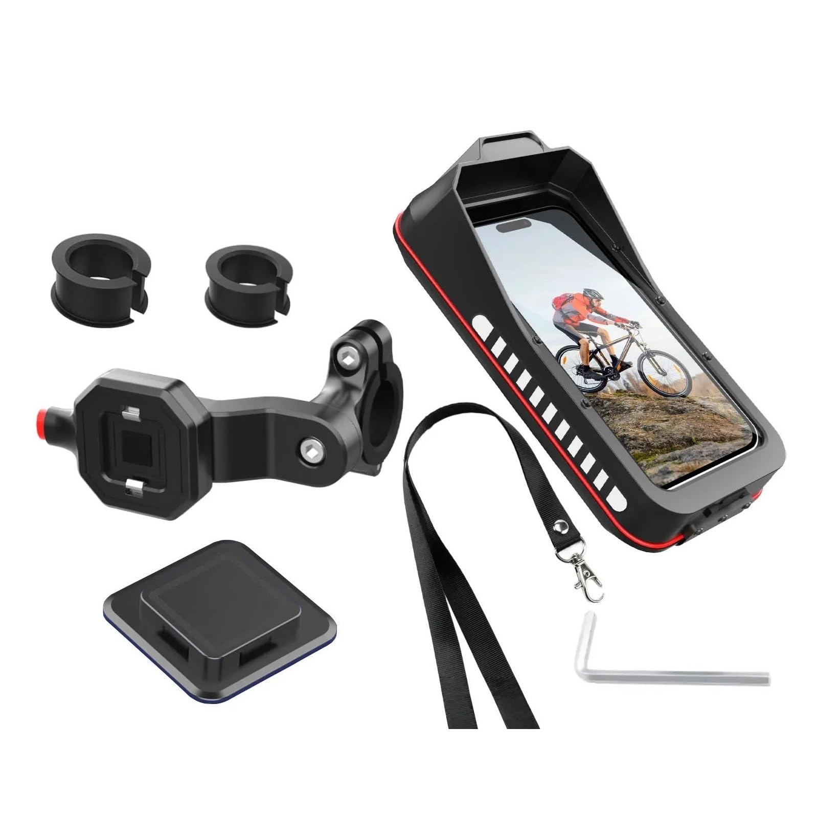 Fahrrad Handyhalterung Wasserdicht Motorrad Taschenhalter Mit Lenkerbasis Und Touchscreen Fahrradzubehör