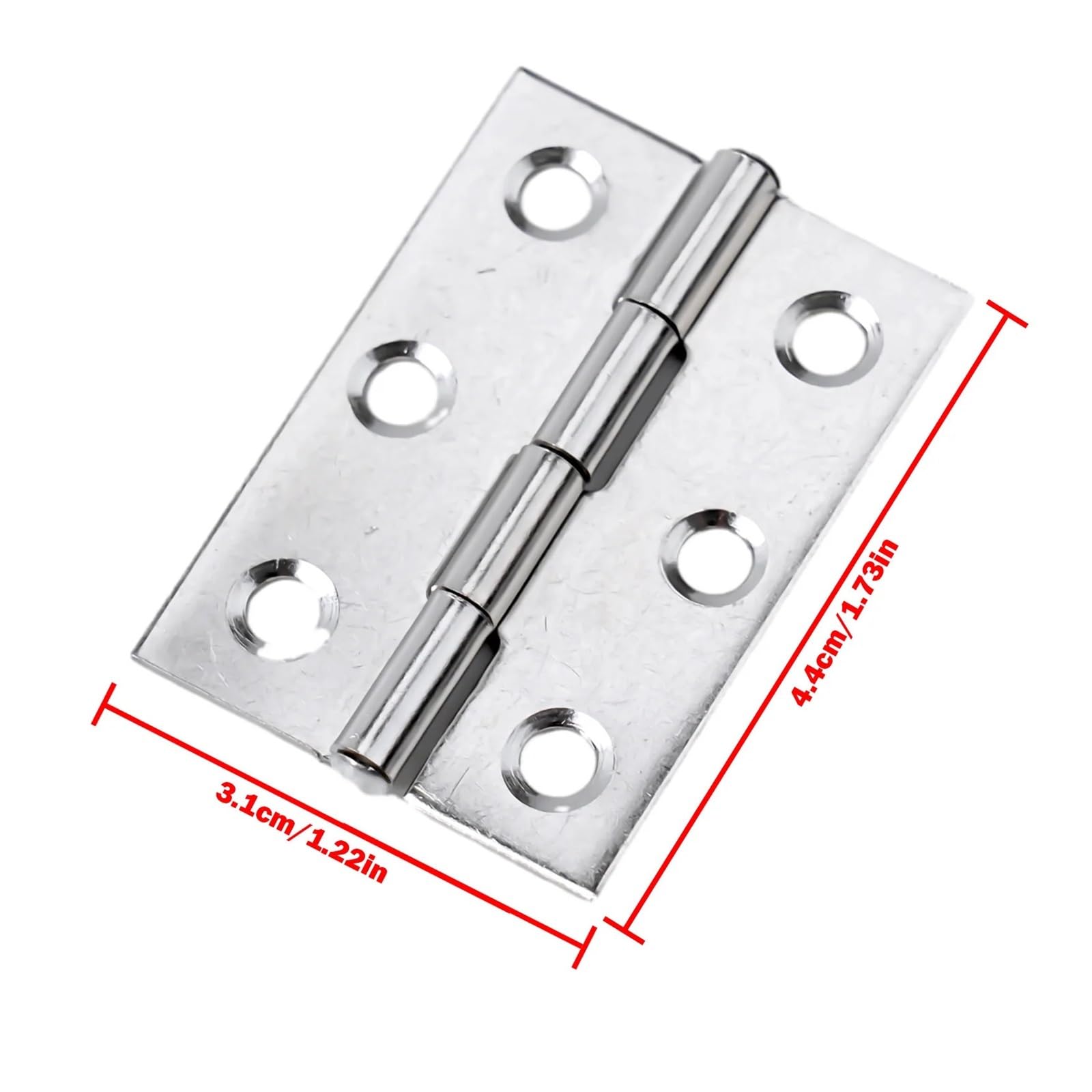 10Pcs Stainless Steel Hinge Wooden Box Mini Hinge Door Fitting