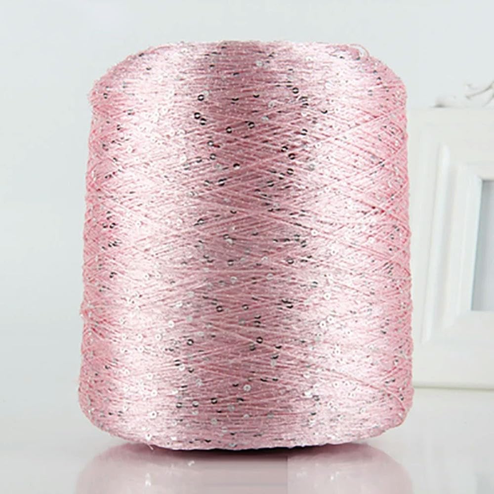 TPIONEER 500G Glitter FancyYarn Sequin Hand Crochet Thread Knitting Clothes Needleworkyarn With Sequins Knitting Yarn Needlework Sequins — image 1