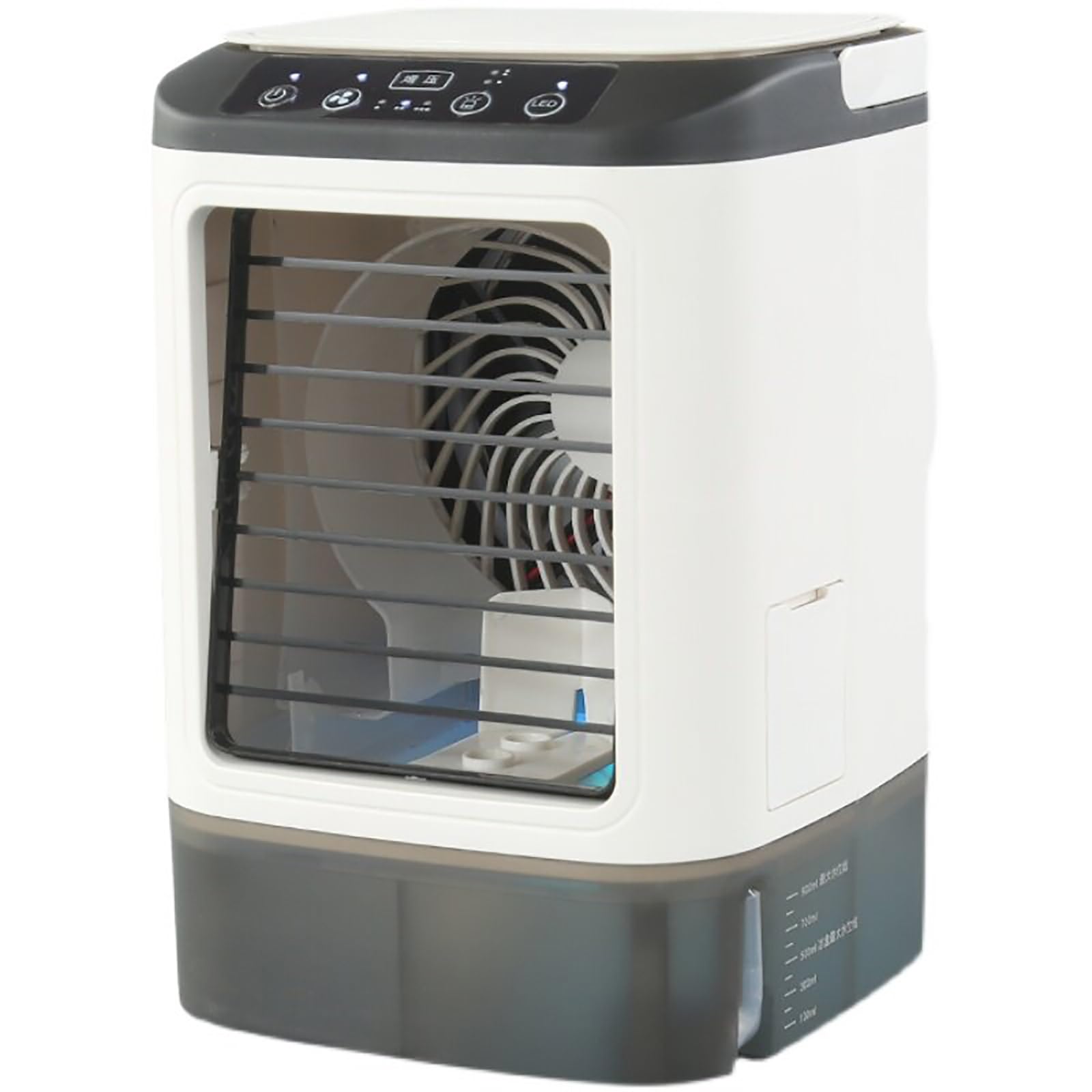 YCCYHQ Portable Air Conditioners, 3 Speeds Evaporative Cooler with Spray, Silent Fan Windowless Air Conditioner