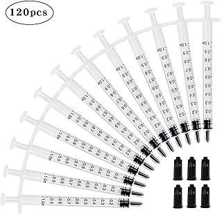 DEPEPE 120pcs 1ml Luer Slip Tip Syringe with Caps, Without Needle, for Pet Feeding and Industrial Use - coolthings.us