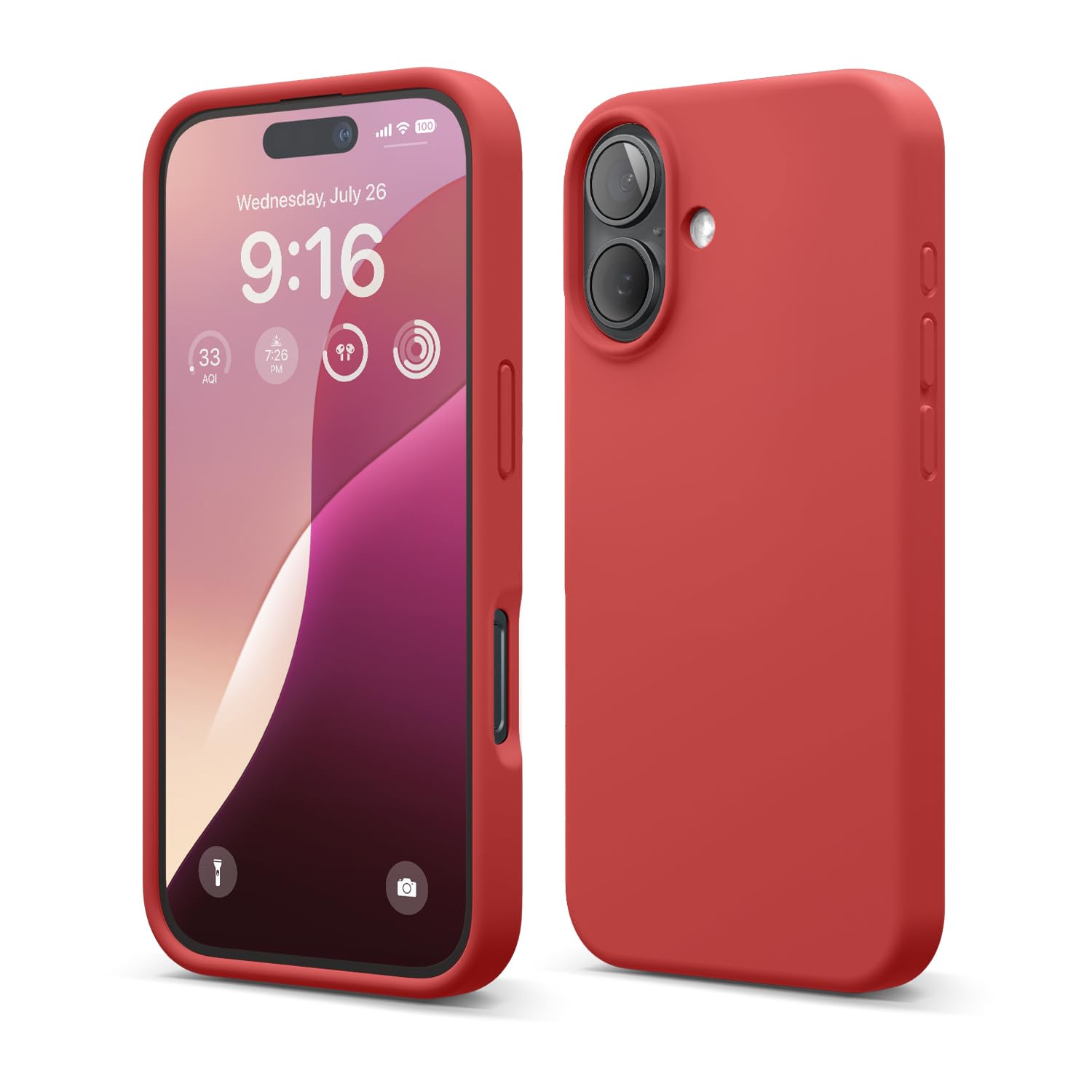 elago Compatible with iPhone 16 Case, Premium Liquid Silicone Case, Full Body Protective Cover, Shockproof, Slim Phone Case