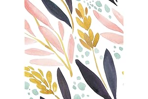 HAOKHOME 93027 Watercolor Peel and Stick Wallpaper: Refresh Your Space with Vibrant Floral Charm