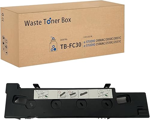 LCL Botella de tóner residual compatible con TBFC30 TB-FC30 6AG00002038 Toshiba E-Studio 2050C 2051C 2550C 2551C (paquete de 1)