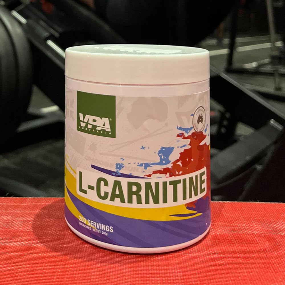 VPA® Australia L-Carnitine Powder – 100% Pure, Unflavoured, 200g (200 Servings) Health, Household & Personal Care
