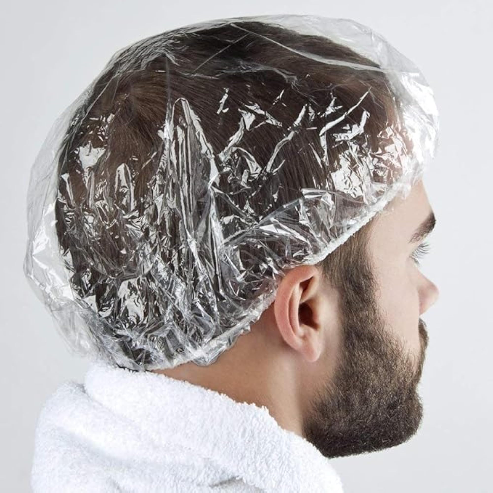 Pack of 50 Waterproof Shower Caps, Reusable for All