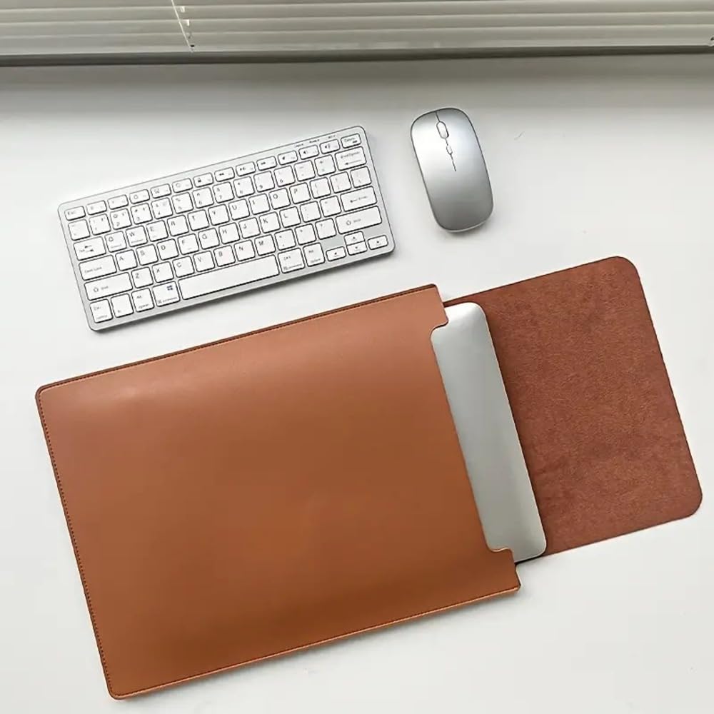 Capa de couro compatível com MacBook Pro 13 polegadas 2016-2024