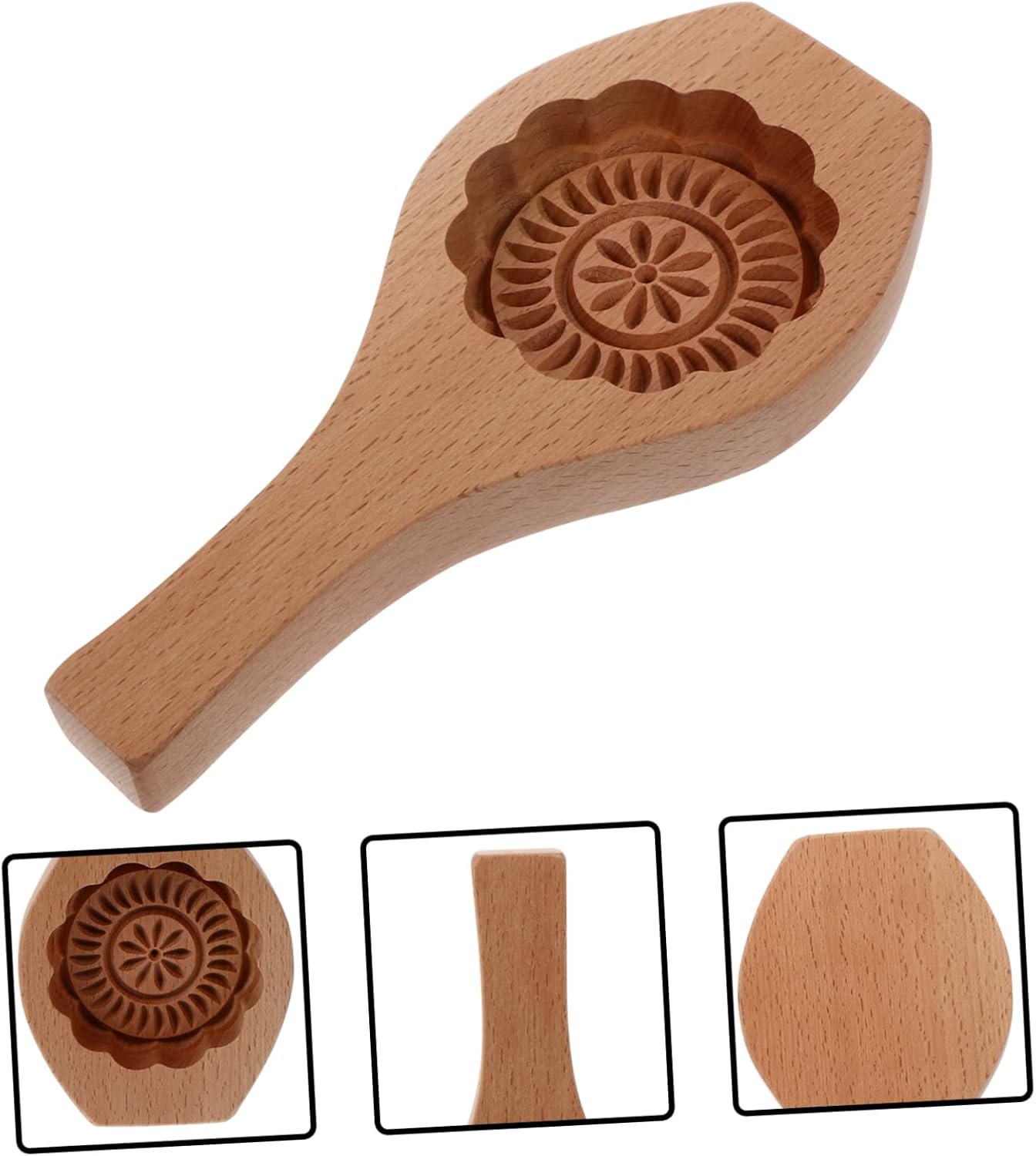 Moon Cake Mould Set Handmade Flower Design Baking Tools Food-Grade Plastic Easy to Use for Mooncake Making for Home Bakers Suitable for DIY Pastry Projects