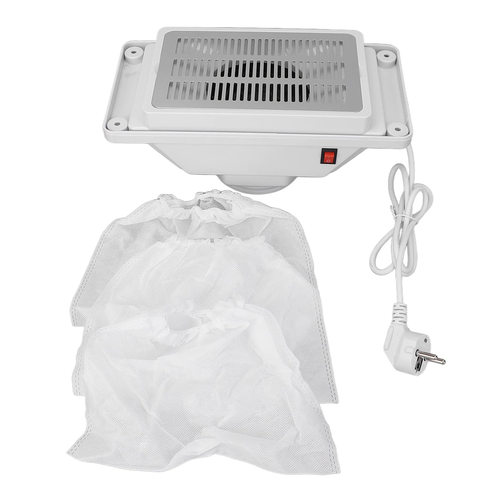 Collecteur d'aspiration d'ongles, dissipation thermique efficace de 6 W, style intégré, aspirateur de poussière d'ongle à faible bruit et à forte puissance éolienne avec sacs de rangement(#1)