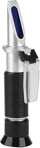 Refractómetro de sal, refractómetro de salinidad alimentaria de alta precisión, conveniente de usar, medidor de prueba de salinidad, soluciones de