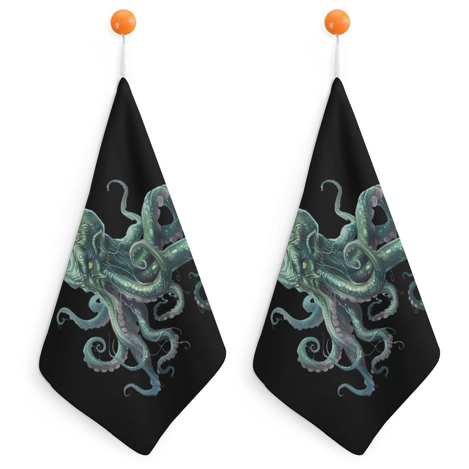 Amazon｜Sea Monster クトゥルフ ソフトハンドタオル 柄入りフェイス