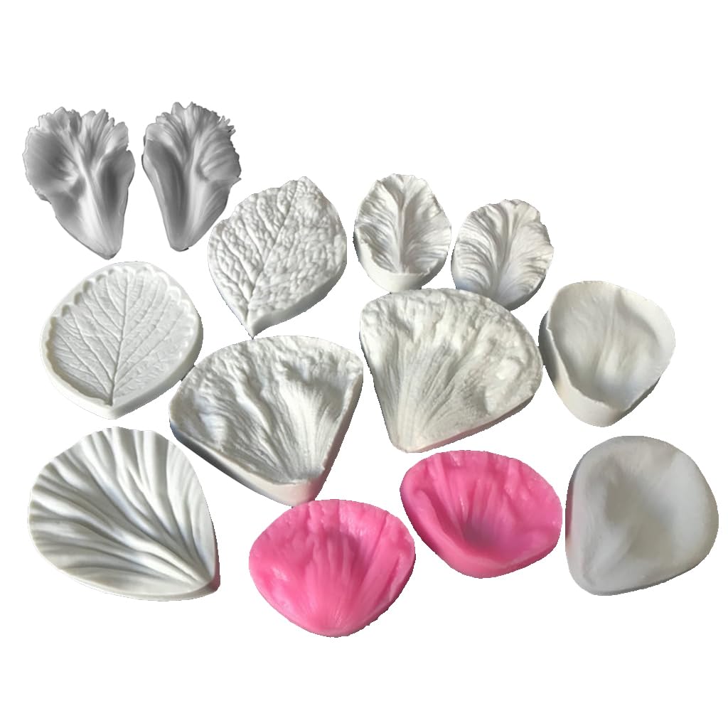 Silicone Fondant Mold Exquisites Flower Leaves Cake Decorating Molds Decorating Tool Resins Craft Flower Leaves