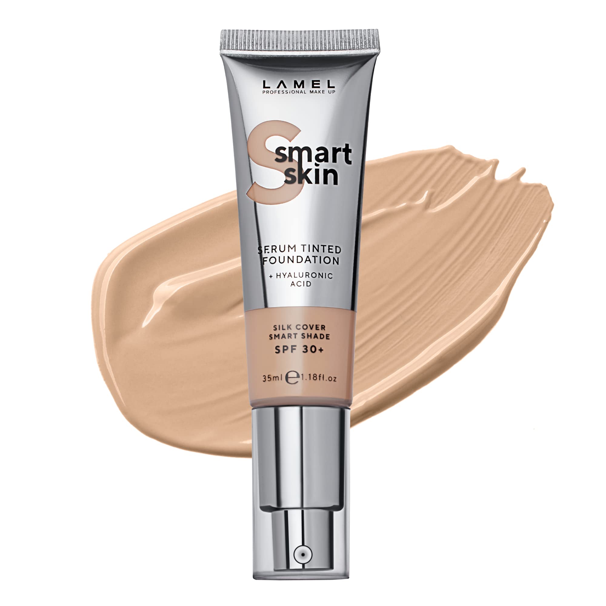 LamelSmart Skin Serum Tinted Foundation - Moisturised, Smooth and Uniform Skin - Serum & Foundation - Cruelty-free - Ivory N. 403