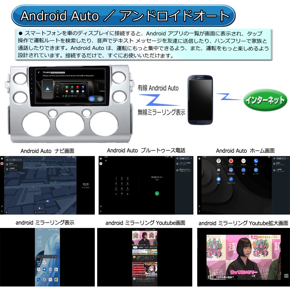 FJクルーザーベージュ専用９インチナビパネルアンドロイドディスプレイオーディオ Amazon.co.jp: WOWAUTO FJクルーザー専用9インチナビパネル