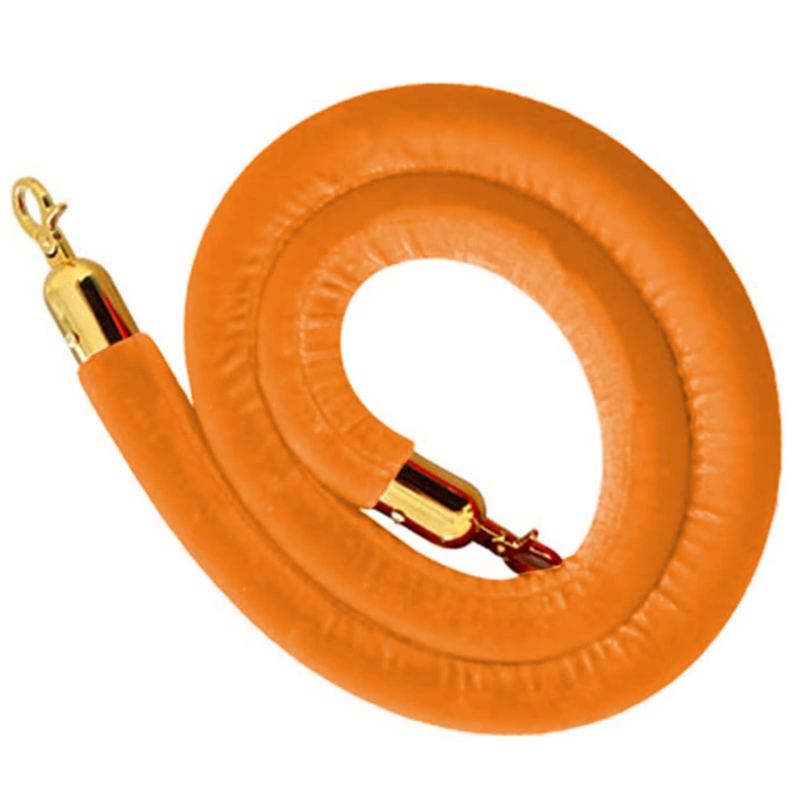 Guardrail rope， Industrial VIP Stanchion Queue Barriers Rope, Restaurants Hotels Crowd Control, for Movie Theaters Grand Openings/(Orange,Length 0.6M/2Ft/24In)