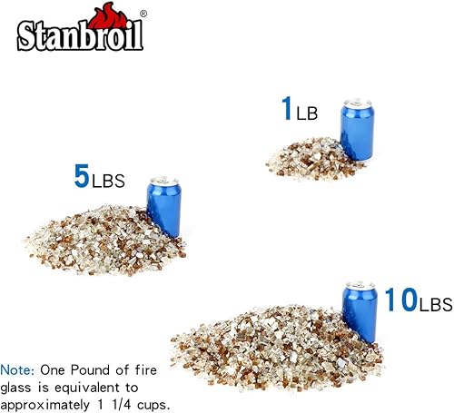 Miniatura 3 de Stanbroil - Vidrio ignífugo mezclado, 10 libras